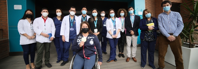 Francisca Mardones, deportista paralimpica en Clínica RedSalud Vitacura