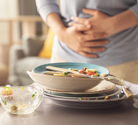 persona con intoxicación alimentaria