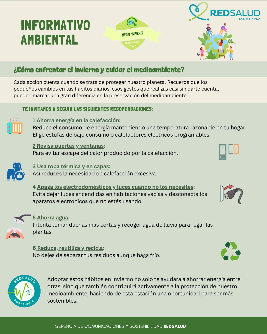 infografía medioambiente e invierno