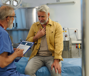 paciente con preinfarto en evaluación médica