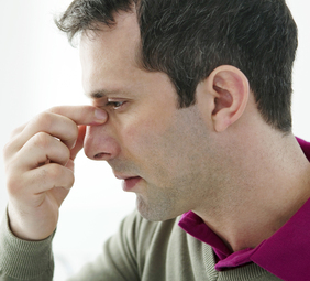 persona con sinusitis
